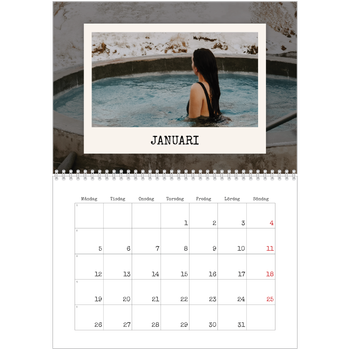 Fotokalender A3 Klassisk — Porträttredigeringen
