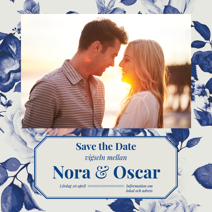 Save the date — Botanisk blå