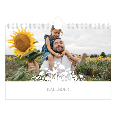 Fotokalender A5 Enkel — Blommotiv [omslag]