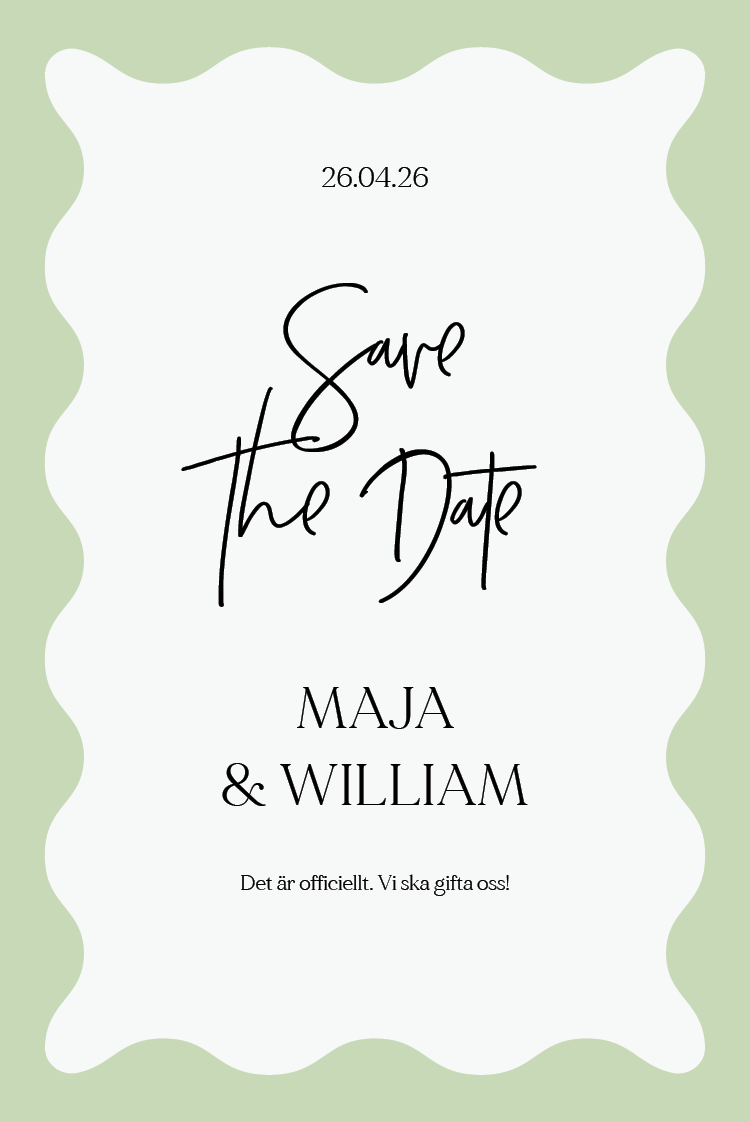 Save the date — Pastellsnäckor