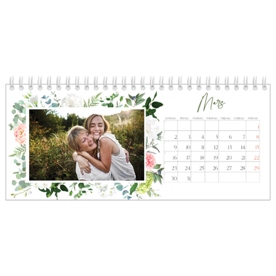 Skrivbordskalendrar — Klassiska blommor [Mars]