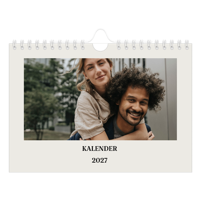 Fotokalender A5 Enkel — Simpel och modernt [omslag]