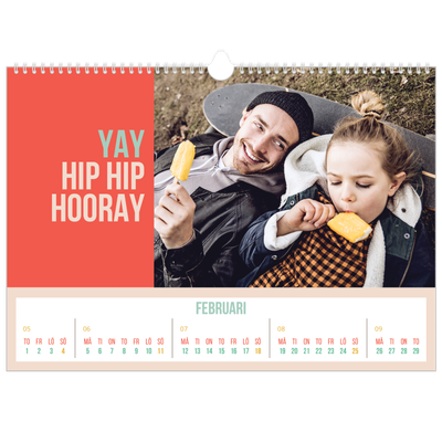 Fotokalender A3 Enkel — Ljust och vackert [Februari]