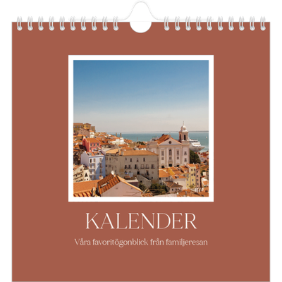 Årskalender kvadratisk — Klassiska färger [omslag]