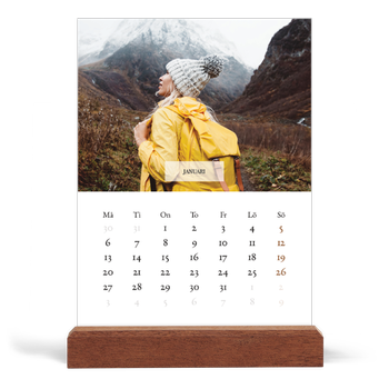 Skrivbordskalender med träställ - Stående — Klassisk kalender