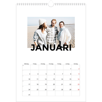 Fotokalender A3 Enkel — Spridda bokstäver