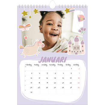 Fotokalender A4 Enkel — Magisk regnbåge