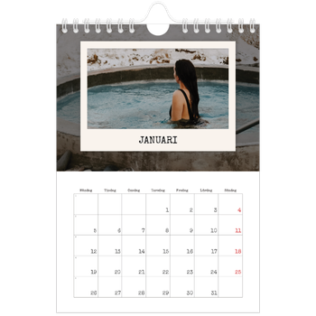 Fotokalender A5 Enkel — Porträttredigeringen
