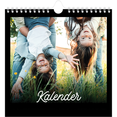 Årskalender kvadratisk — Svart [omslag]