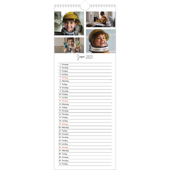 Fotokalender Smal (15x40cm) — Bild collage