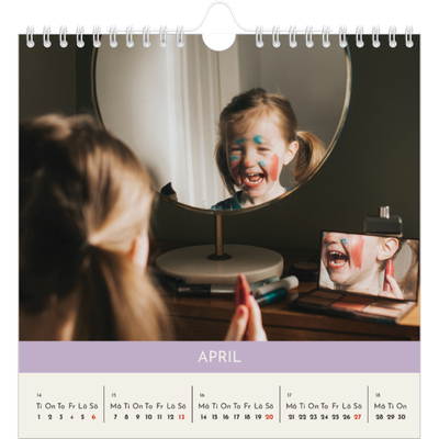 Årskalender kvadratisk — Pastellkapitel [April]