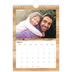Fotokalender A5 Enkel — Paneler i trä [Februari]