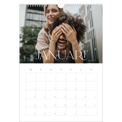 A3 Årskalender — Stora bilder [Januari]