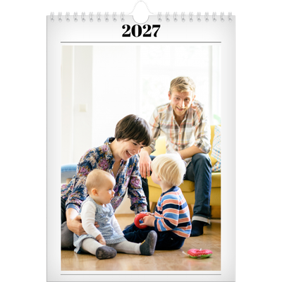 Fotokalender A4 Enkel (20 x 30 cm) — Tidningsstil [omslag]