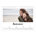 Fotokalender A4 Enkel — Handskriven [Januari]