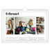 Fotokalender A4 Enkel — Tidningsstil [Februari]