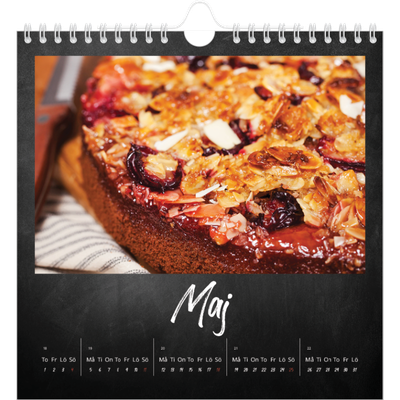 Årskalender kvadratisk — Svart tavla [omslag]