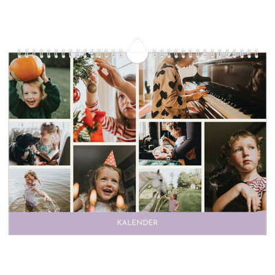 Fotokalender A4 Enkel — Pastellkapitel [omslag]