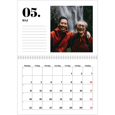 Fotokalender A3 Klassisk (30 x 40 cm) — Serif och ögonblick [omslag]
