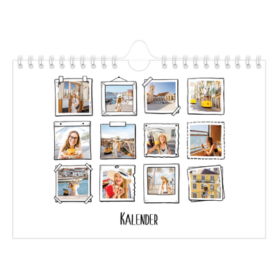Fotokalender A5 Enkel — Albumögonblick [omslag]